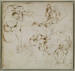 図の研究、1511年 作： Michelangelo Buonarroti