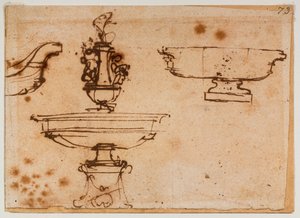 3種類の噴水デザイン 作： Michelangelo Buonarroti