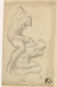 苦闘する 2 人の人物 作： Michelangelo Buonarroti