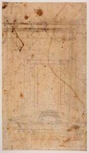 壁墓と教会部分平面図 作： Michelangelo Buonarroti