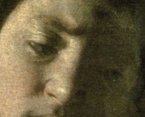 ゴリアテの頭を持つデイヴィッド、1606年のキャンバスのディテール100349 作： Michelangelo Merisi Caravaggio