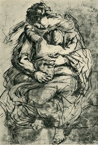マドンナと子供、1943年16〜17世紀後半。 作： Michelangelo Merisi Caravaggio