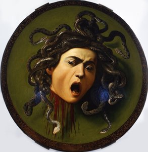 メデューサ、1596〜1598 作： Michelangelo Merisi Caravaggio
