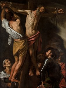 セントアンドリューのはりつけ、1606-7。 作： Michelangelo Merisi Caravaggio