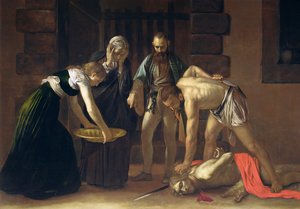 洗礼者ヨハネの斬首、1608（127654の詳細） 作： Michelangelo Merisi Caravaggio