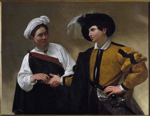 占い師（油彩・キャンバス 作： Michelangelo Merisi da Caravaggio