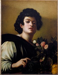 薔薇の花瓶の中の少年 作： Michelangelo Merisi da Caravaggio