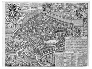 イタリアで有名なファブリアーノテラ、1630年 作： Michele Buti