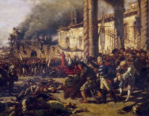 アルタムラの虐殺、ミケーレ・カンマラーノ（1835-1920）作、ナポリ共和国、イタリア 作： Michele Cammarano