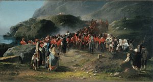 アスプロモンテ、8月29日 作： Michele Cammarano