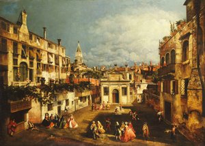 カンポサンガッロ、ヴェネツィア、1740年代 作： Michele Marieschi