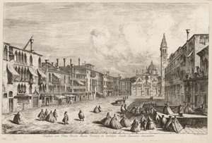 ヴェネツィアの眺め：S.マリアフォルモサ、1741年。 作： Michele Marieschi