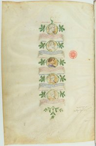ヴィスコンティの系図（BNF, ms lat. 5888） btv1b10020318d, f36 作： ミケリーノモリナーリダベソッツォ