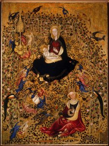 バラ園のマドンナ マドンナ・デル・ロゼート、1425年頃 作： Michelino da Besozzo
