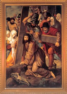 "Christ portant sa croix" (十字架を背負うキリスト) Michiel Coxcie (Coxie) (1499-1592)の絵画 作： Michiel I Coxie or Coxcie