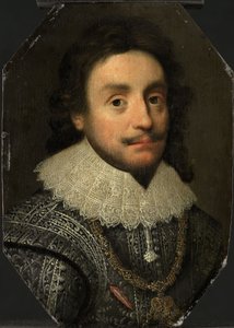 Portrait of Frederick V (1596-1632), c.1621 (oil on panel)   1172364   ja       japanese Successfully Translated  Original: The age of bronze, 1619-1669. Artists: Ovid, Pietro da Cortona. Translat: 