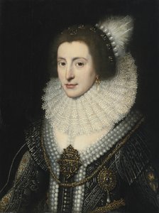 エリザベス・スチュアート 1596-1662、ボヘミアの女王、1642年頃 作： Michiel Jansz van Mierevelt