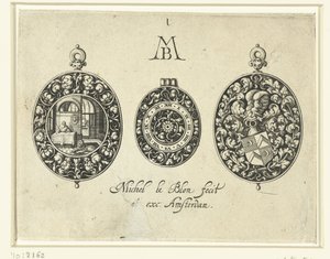2つの時計ケースと文字盤、c.1620-26