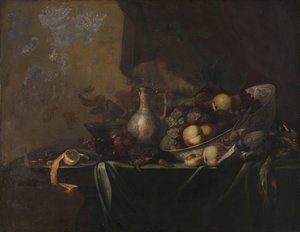果物のある静物 作： Michiel Simons (II)