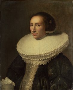 ラフを持つ女性の肖像 作： Michiel van Miereveld