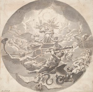芸術の保護の寓話 作： Michiel van Musscher