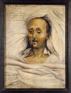 死の床に立つバイエルンのウィリアム5世、1550年 作： Mielich