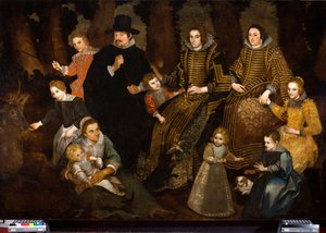 ロッカ家の肖像 作： Miguel (c.1612 47) (attr.to) Manrique