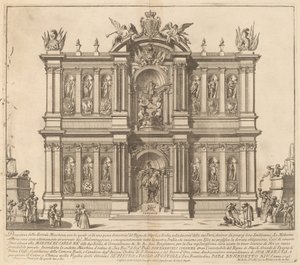 「チネア」フェスティバルのためのナポリ王国 作： Miguel de Sorellò after Francisco Preciado