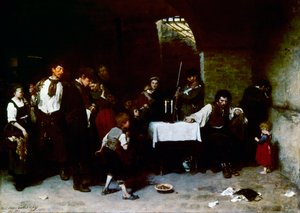 ハンガリーでの死刑囚の最後の日 作： Mihály Munkácsy