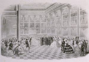 アル皇帝の戴冠式の際にロシア貴族議会のホールでのボール 作： Mihaly von Zichy