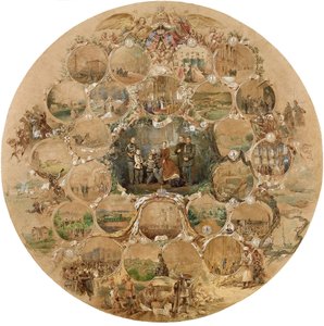 皇帝アレクサンドル2世の銀の結婚式を祝うための作曲、1866年 作： Mihaly von Zichy