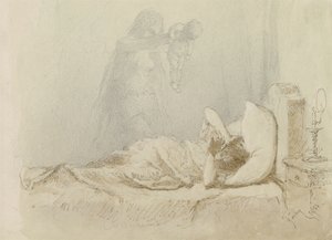 悪夢;悪夢、1901 作： Mihaly von Zichy
