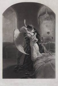 タマラと悪魔。ミハイル・レルモントフ、c。 1880