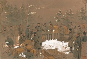 皇帝アレクサンドル2世の熊狩り、1872年。