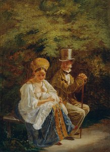 古い独身者、1847-1849。 作： Mihály Zichy