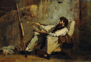 自画像 作： Mihály von Munkácsy