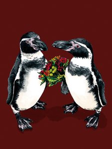 レッド オキサイドのアニバーサリー ペンギン、2020 年 作： Mike Davis