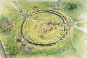 ストーンヘンジ フェーズ 2、紀元前 27 世紀、1990 ～ 2010 年頃 作： Mike Seaforth