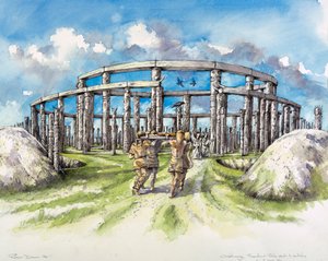ウッドヘンジ、紀元前25世紀、1990～2010年頃 作： Mike Seaforth