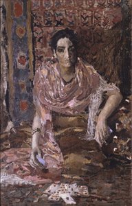 フォーチュンカウンター、1895 作： Mikhail Aleksandrovich Vrubel