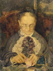 おばあちゃんクノール編み、1883 作： Mikhail Aleksandrovich Vrubel
