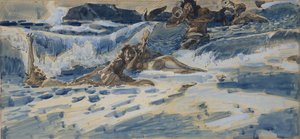 ナイアドとトリトンの演奏、1896-1898