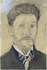 自画像、1904-1905 作： Mikhail Aleksandrovich Vrubel