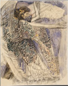 セラフ、1904-1905。 作： Mikhail Aleksandrovich Vrubel