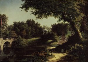 パブロフスクの公園の眺め 作： Mikhail Ivanovich Lebedev