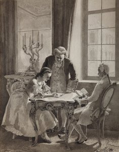 女帝エカチェリーナ 2 世のロシア語の授業、1894 年 作： Mikhail Petrovich Klodt Baron