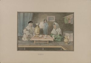タタール人の女性、1862年。 作： Mikhail Stepanovich Znamensky