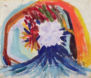 ムーブメントの色c.1920（キャンバスに油彩） 作： Mikhail Vasilievich Matyushin