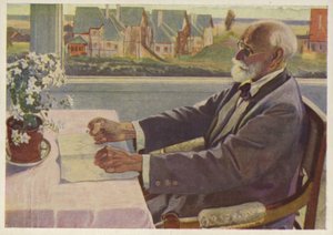 Ivan Pavlov、ロシアの生理学者 作： Mikhail Vasilievich Nesterov