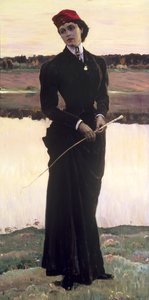 オルガ・ネステロワまたは乗馬癖の女性、1906年の肖像